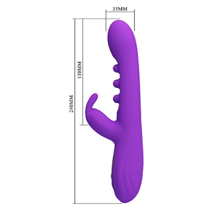 VIBRADOR DE PONTO G E CLITÓRIS COM TAPPING - SABIEN