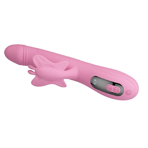 VIBRADOR DE PONTO G E CLITÓRIS COM TAPPING - BELLA