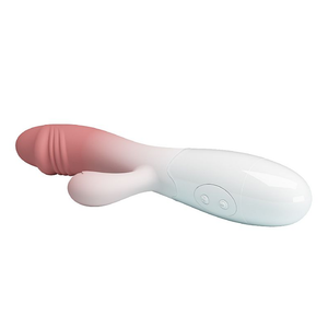 VIBRADOR DE PONTO G E CLITÓRIS A PILHA - SNAPPY BICOLOR