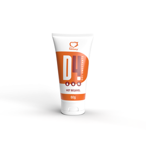 LUBRIFICANTE A BASE D'ÁGUA BEIJÁVEL - D4 HOT - 60G