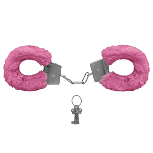ALGEMA DE METAL COM PELUCIA ROSA