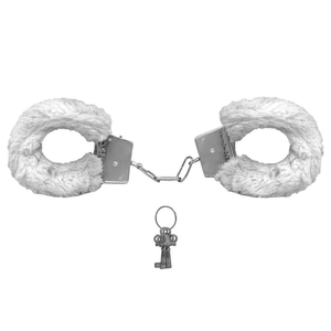 ALGEMA DE METAL COM PELUCIA BRANCO