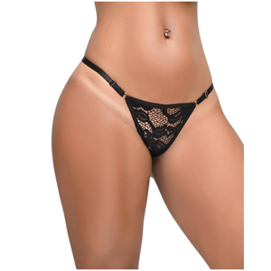 CALCINHA RENDÃO - PRETO - YAFFA