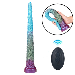PLUG ANAL ALIEN COM VIBRAÇÃO COM CONTROLE REMOTO - 41,0 X 5,3 CM