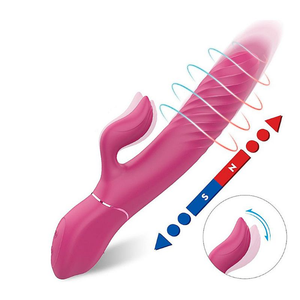 VIBRADOR DE PONTO G E CLITÓRIS COM VAI E VEM / IMPULSO - LIGHTERS