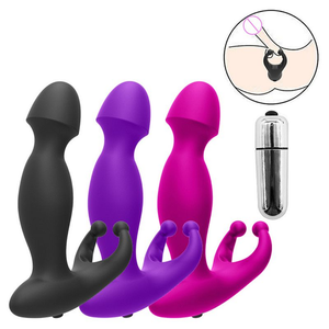 VIBRADOR DE PRÓSTATA COM ANEL E BULLET - 13,8 X 3,0 CM