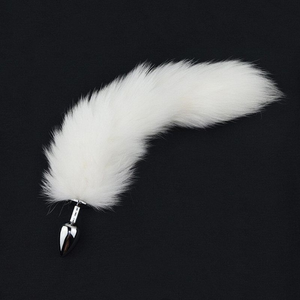 PLUG ANAL RABO DE RAPOSA BRANCO - TAM P