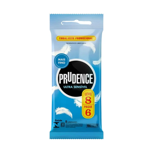 PRESERVATIVO ULTRA SENSIVEL LEVE 8 PAGUE 6 - PRUDENCE