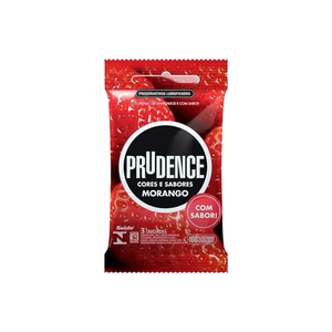 PRESERVATIVO MORANGO C/3 - PRUDENCE