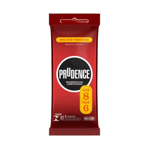 PRESERVATIVO LUBRIFICADO CLASSICO LEVE 8 PAGUE 6 - PRUDENCE