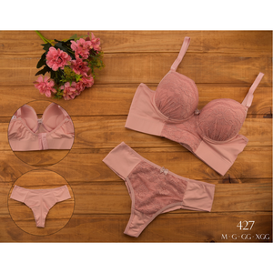 CONJUNTO RENDADO FIO DUPLO