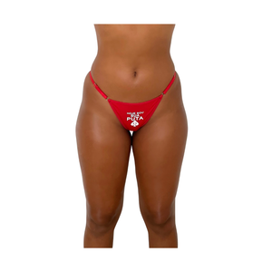 CALCINHA FETICHE VERMELHO - HOJE SOU SUA PUTA