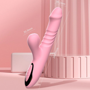 VIBRADOR DE PONTO G E CLITÓRIS COM PULSAÇÃO - VAI E VEM