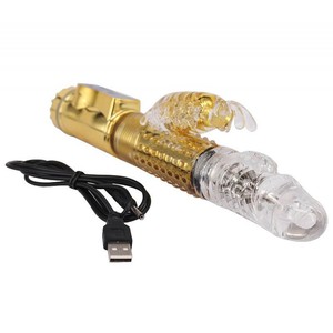 VIBRADOR ROTATIVO VAI E VEM RECARREGAVEL