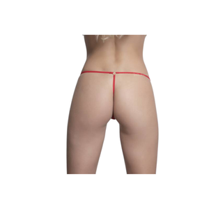 CALCINHA FIO TULE COM ARGOLINHA - VERMELHO