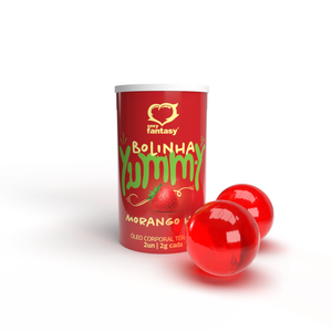 CÁPSULA BEIJÁVEL - YUMMY MORANGO HOT COM 2 UN - 2G