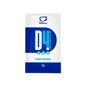 SACHÊ LUBRIFICANTE BEIJÁVEL A BASE D'ÁGUA - D4 FROZEN - 5G
