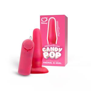 ESTIMULADOR VAGINAL E ANAL - CANDY POP COM VIBRO BULLET - 12,5 X 3,3 CM