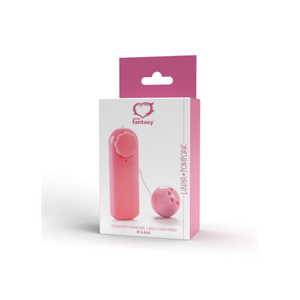 CONJUNTO POMPOAR 1 BOLA COM VIBRO E MINI BULLET