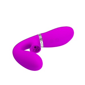 VIBRADOR DE PONTO G E CLITÓRIS COM FUNÇÃO DE SUCÇÃO - MAGIC FINGER