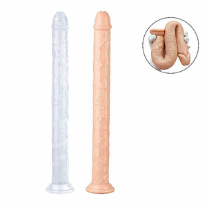 PÊNIS REALÍSTICO EM SILICONE COM VENTOSA - 45,0X4,5 CM