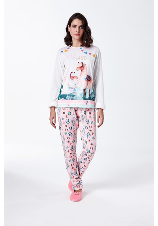 Pijama Manga Longa Lhama