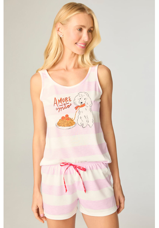 Pijama Feminino Regata Listrada Com Short