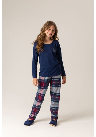 Pijama Infantil Xadrez