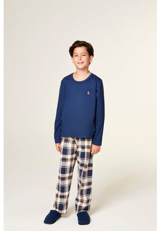 Pijama Infantil Moletinho Xadrez