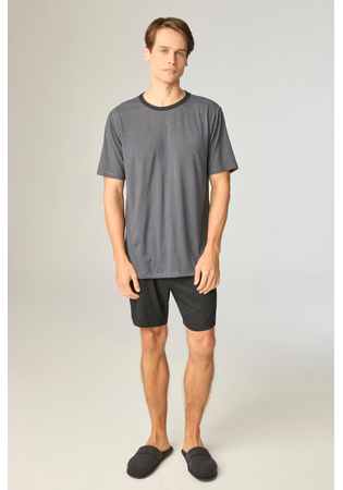 Pijama Masculino Blusa Modal Com Short