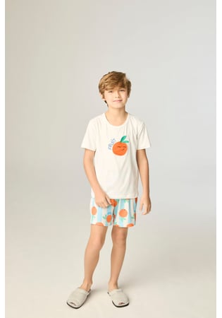Pijama Infantil Masculino Curto Frutas
