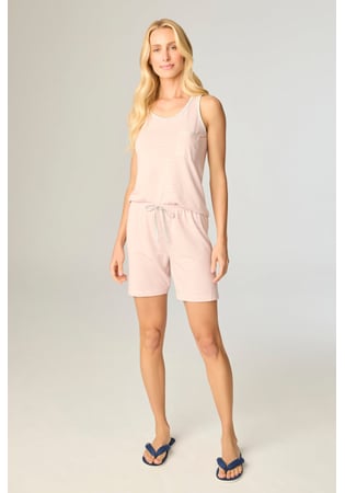 Pijama Feminino Bermuda Com Regata Listrada