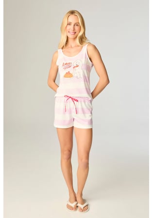 Pijama Feminino Regata Listrada Com Short