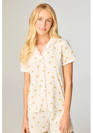 Pijama Feminino Americano Aberto Frutas