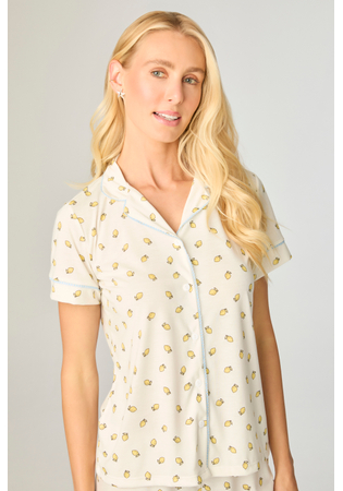 Pijama Feminino Americano Aberto Frutas