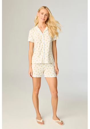 Pijama Feminino Americano Aberto Frutas