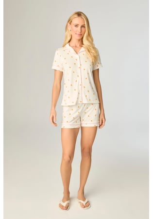 Pijama Feminino Americano Aberto Frutas