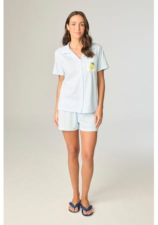 Pijama Feminino Aberto Xadrez