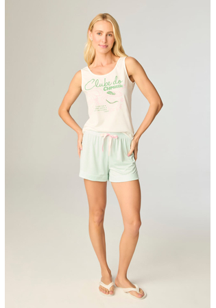 Pijama Feminino Regata Com Short - Sabores Do Brasil