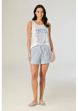Pijama Feminino Regata Com Short - Sabores Do Brasil