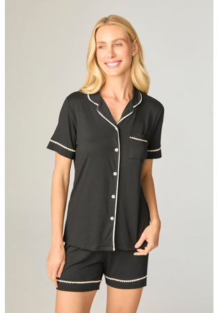 Pijama Feminino Aberto Com Short Viscolycra Liso
