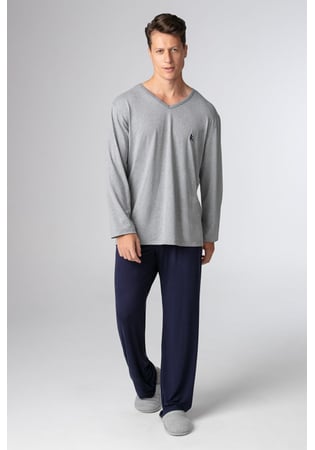 Pijama Masculino Longo Malha Peach