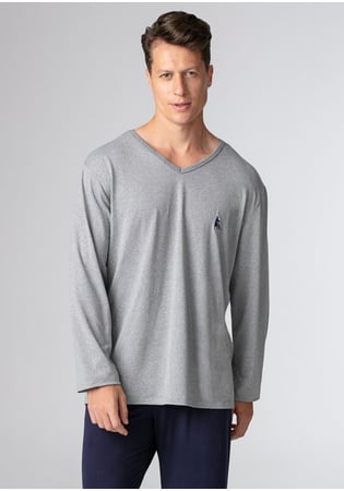 Pijama Masculino Longo Malha Peach