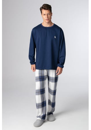 Pijama Masculino Longo Moletinho Flanelado