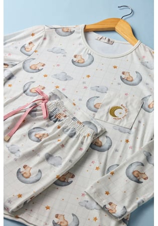 Pijama Infantil Feminino Capivara