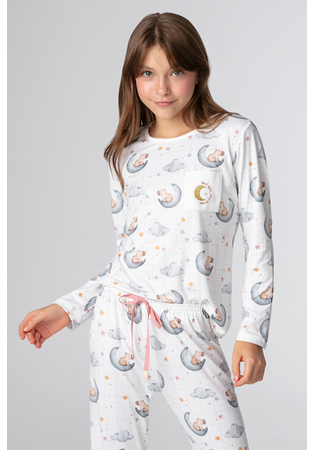 Pijama Infantil Feminino Capivara