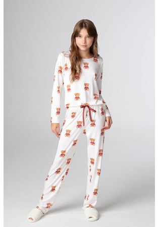 Pijama Infantil Feminino Ursinho