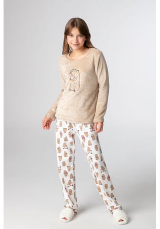 Pijama Infatil Feminino Capivara