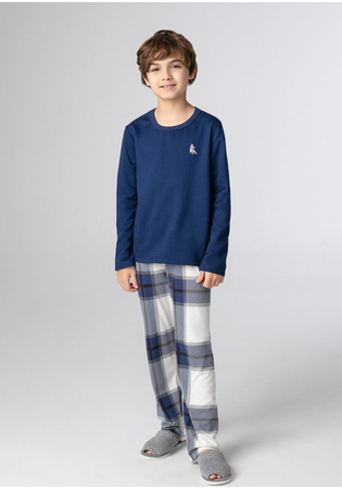 Pijama Infantil Masculino Moletinho Flanelado