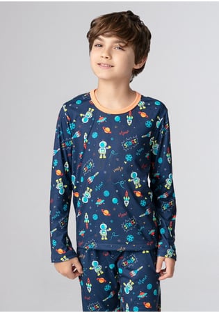 Pijama Infantil Masculino Astronauta